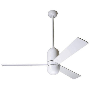 Cirrus DC Ceiling Fan Ceiling Fans Modern Fan Co Gloss White White Wall Control Without Light