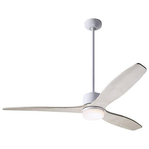 Arbor DC Ceiling Fan Ceiling Fans Modern Fan Co Gloss White Whitewash Wall Control With 17w LED