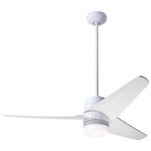 Velo DC Ceiling Fan Ceiling Fans Modern Fan Co Gloss White Whitewash Wall Control With 17w LED