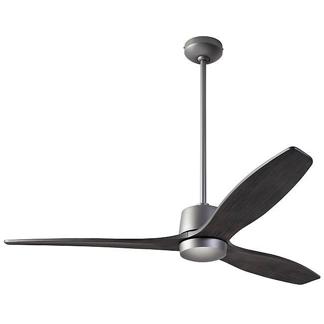 Arbor DC Ceiling Fan Ceiling Fans Modern Fan Co Graphite Ebony Wall Control Without Light