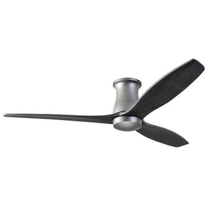 Arbor Flush DC Ceiling Fans Modern Fan Co Graphite Ebony Wall Control Without Light