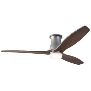 Arbor Flush DC Ceiling Fans Modern Fan Co Graphite Mahogany Wall Control With 17w LED