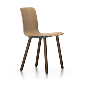 HAL Ply Wood Chair Side/Dining Vitra Black Pigmented Walnut natural oak hard glides (standard)