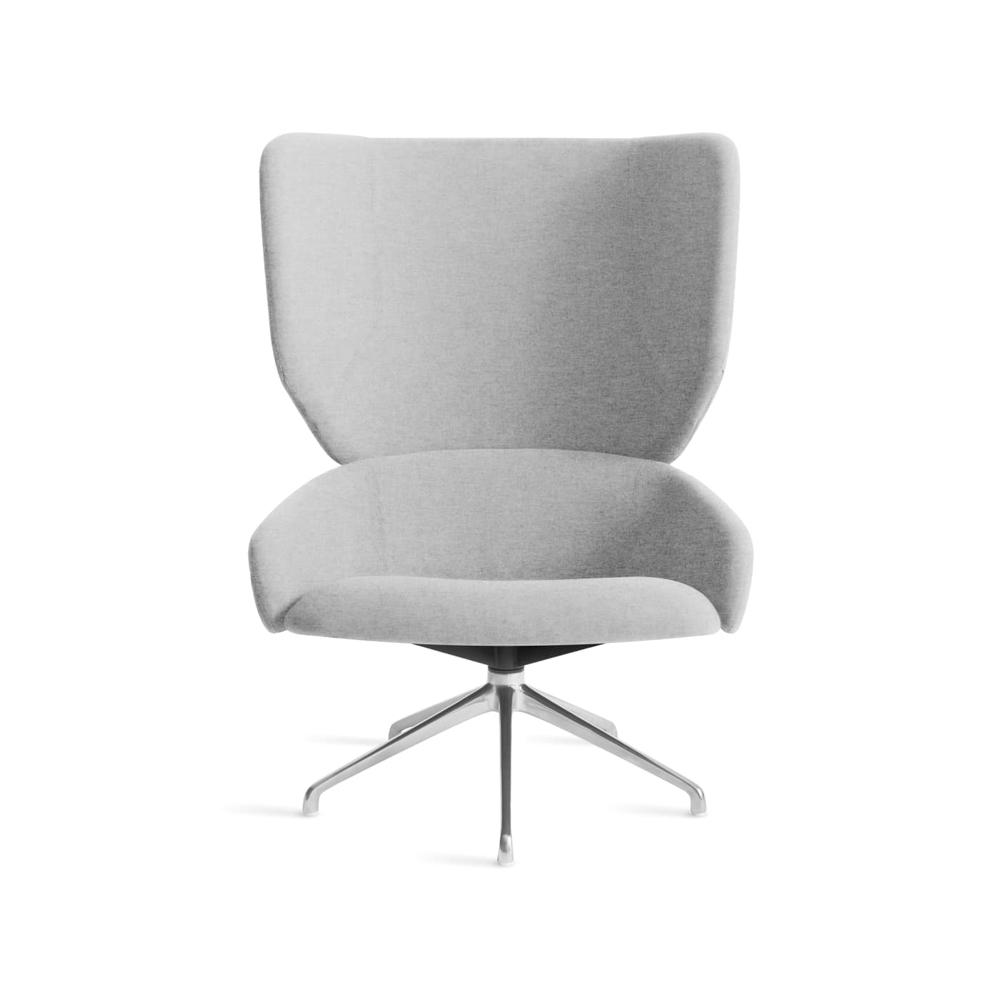 Heads Up Swivel Lounge Chair lounge chair BluDot Gabro Light Grey