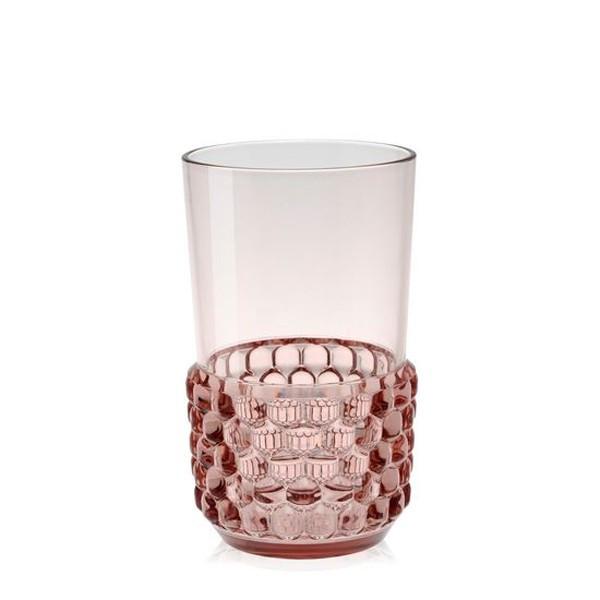 Jellies Water Glass 6"- Set of 4 Water Glass Kartell Pink