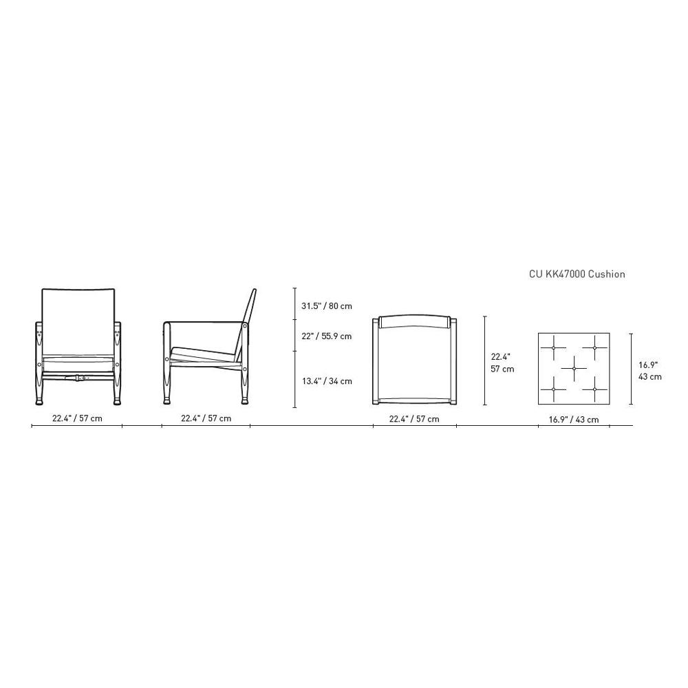 KK47000 Safari Chair lounge chair Carl Hansen