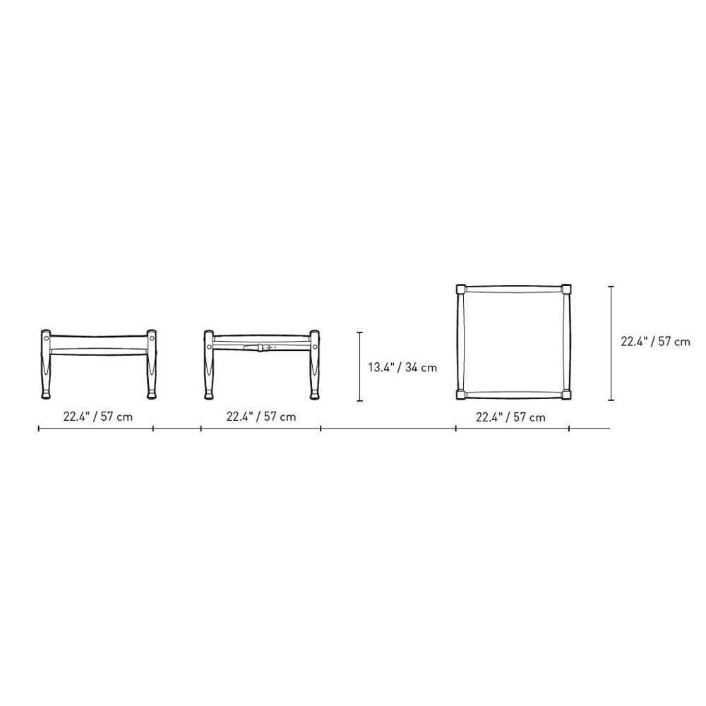 KK97170 Safari Footrest Footrest Carl Hansen