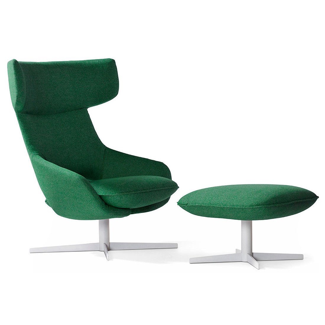 Kalm Swivel Metal Base Lounge Chair & Ottoman lounge chair Artifort