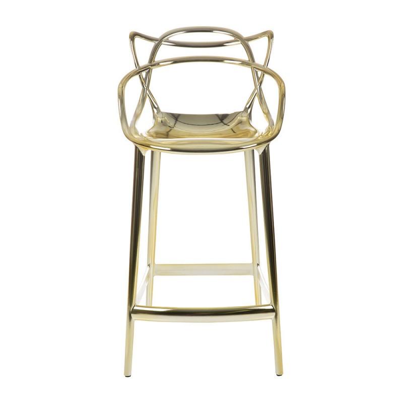 Masters Metallic Stool Stools Kartell Gold