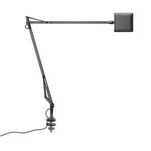 Kelvin Edge LED Table Lamp Table Lamps Flos Titanium Desk Support Hidden Cable 