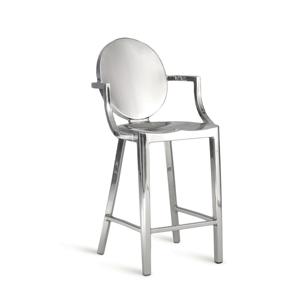 Kong Counter Stool With Arms By Emeco bar seating Emeco Hand Polished Both