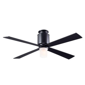 Lapa Flush Ceiling Fan Ceiling Fans Modern Fan Co Dark Bronze Black Fan & Light – 3 Wire With 17w LED