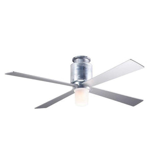 Lapa Flush Ceiling Fan Ceiling Fans Modern Fan Co Galvanized Silver Fan & Light – 3 Wire With 17w LED