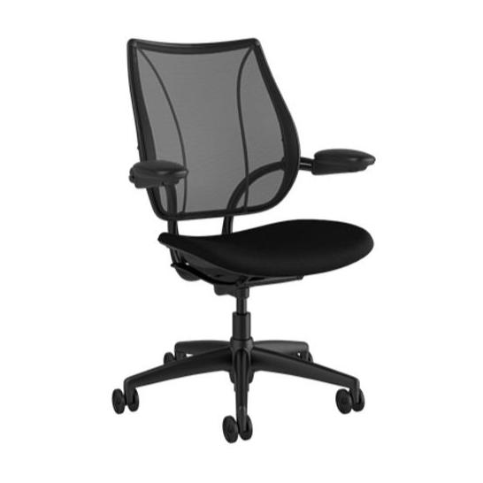 Liberty Task Chair - Quick Ship task chair humanscale Corde 4 - Black Fabric
