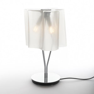 Logico Mini Table Lamp Table Lamps Artemide Chrome Milky White 