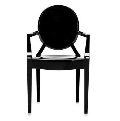 Lou Lou Ghost - Child's Chair kids Kartell Transparent Black