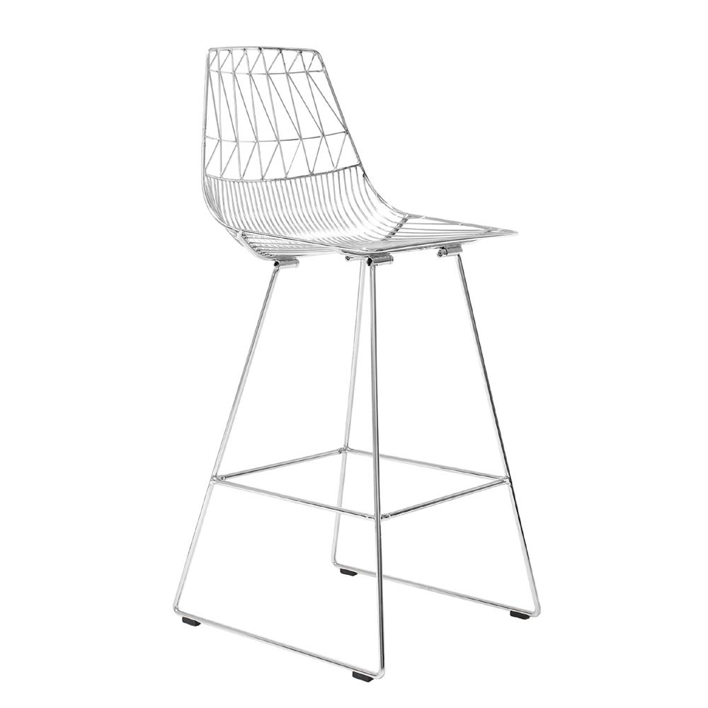 Lucy Bar Stool Stools Bend Goods Chrome +$100.00
