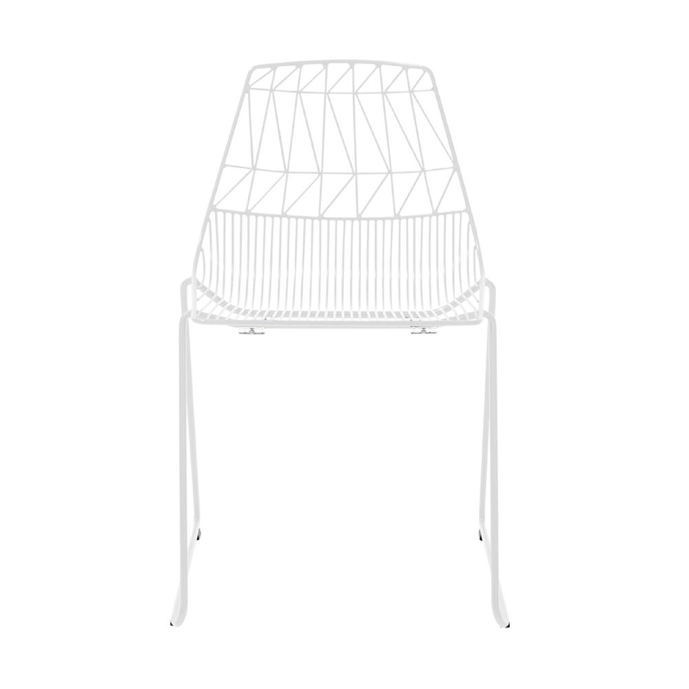 Lucy Stacking Chair Side/Dining Bend Goods White