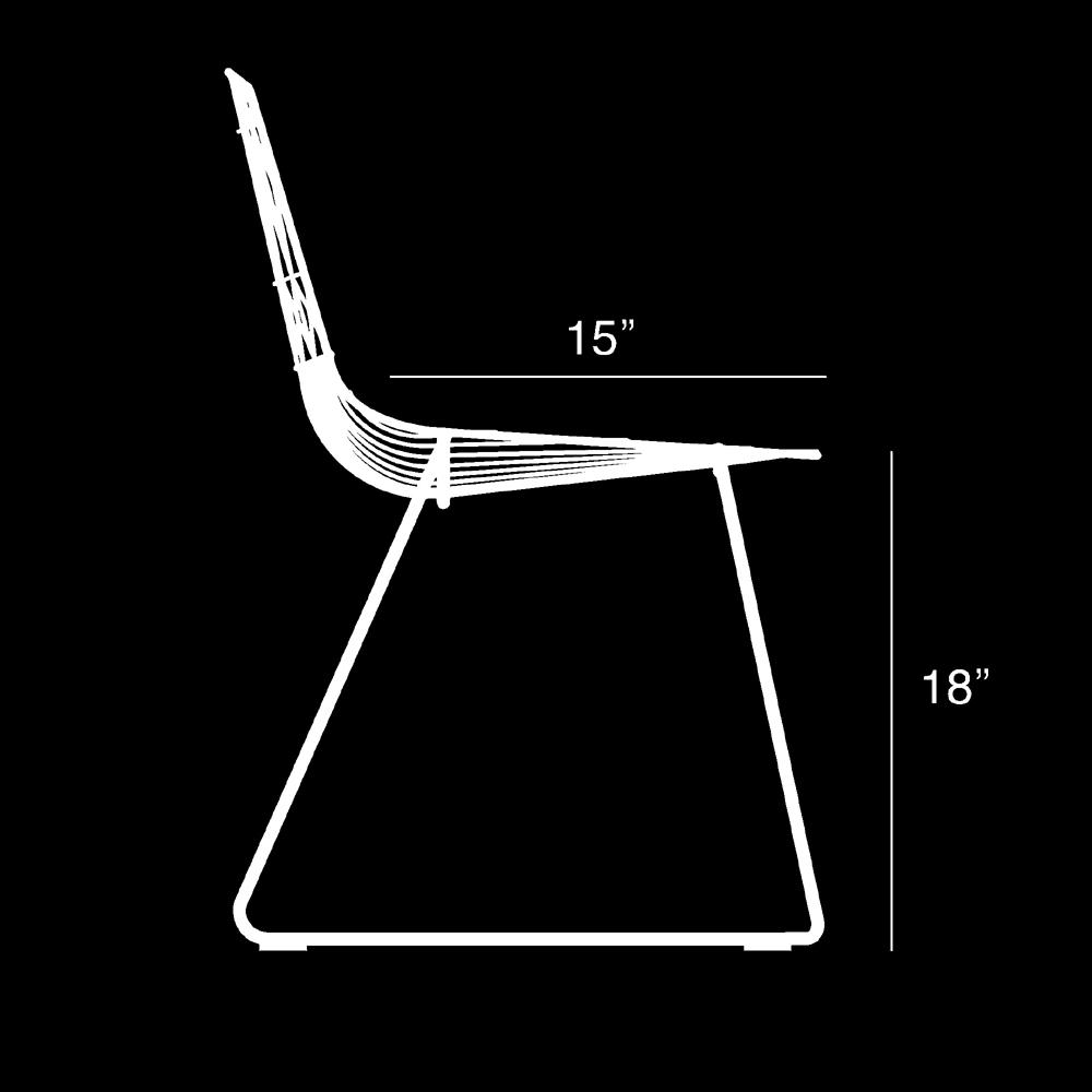 Lucy Stacking Chair Side/Dining Bend Goods