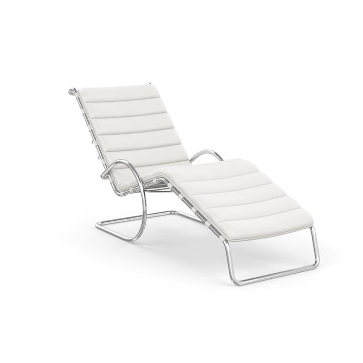 MR Adjustable Chaise Lounge lounge chair Knoll Acqua Leather - Bering Sea