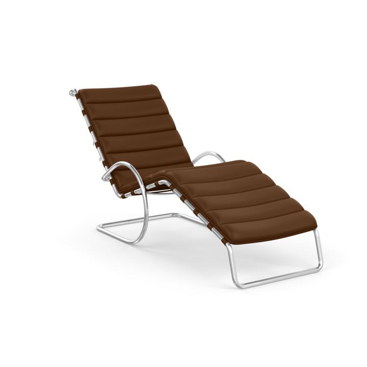 MR Adjustable Chaise Lounge lounge chair Knoll Sabrina Leather - Nutmeg