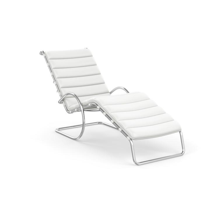 MR Adjustable Chaise Lounge lounge chair Knoll Sabrina Leather - Black