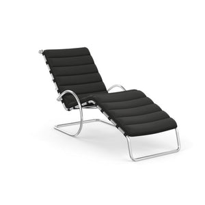 MR Adjustable Chaise Lounge lounge chair Knoll Volo Leather - Black 