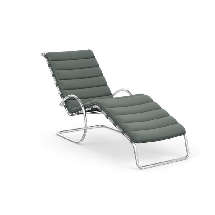 MR Adjustable Chaise Lounge lounge chair Knoll Volo Leather - Cadet