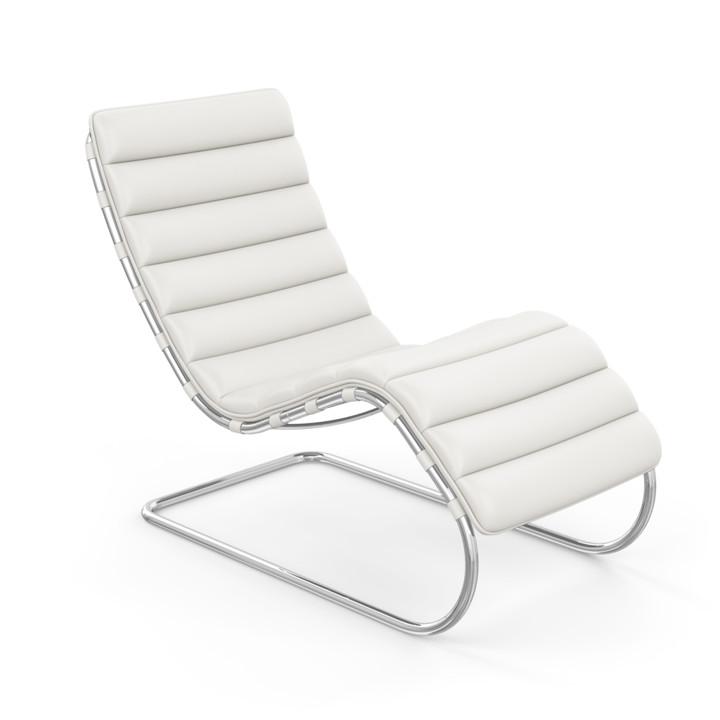 MR Chaise Lounge lounge chair Knoll Acqua Leather - Bering Sea