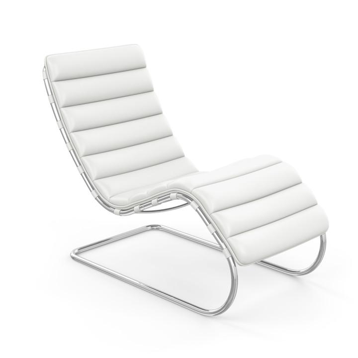 MR Chaise Lounge lounge chair Knoll Sabrina Leather - White