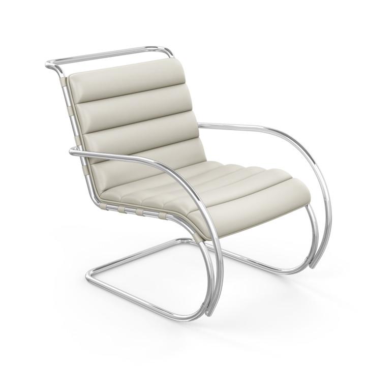 MR Lounge Arm Chair lounge chair Knoll Acqua Leather - Puget Sound