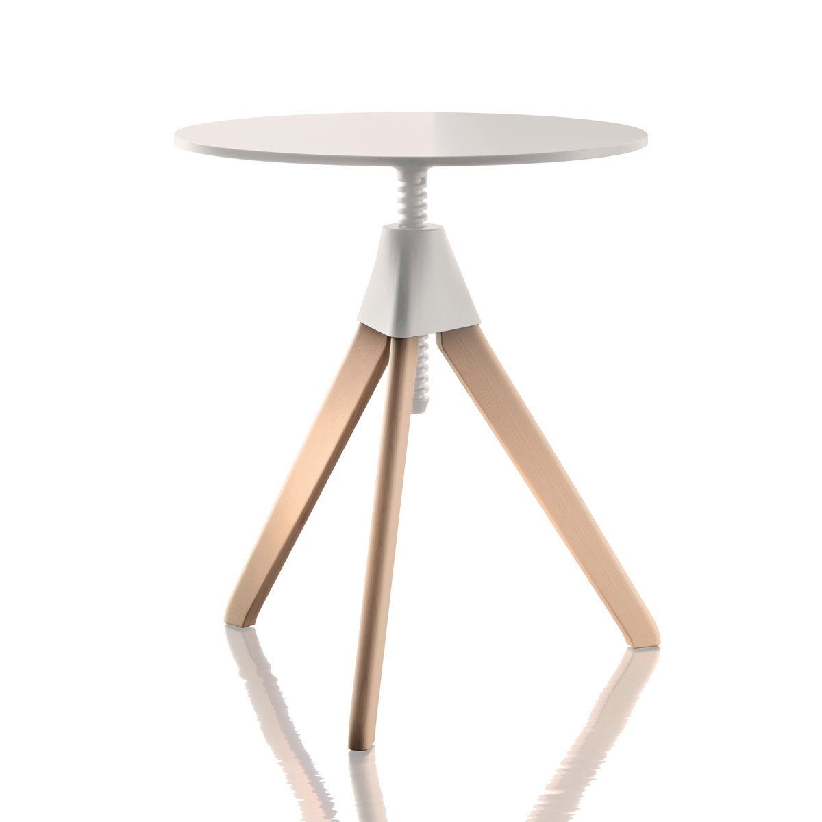 Topsy Height Adjustable Table Dining Tables Magis Natural Beech / White Mechanism +$135.00
