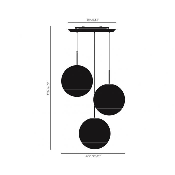 Mirror Ball LED 40cm Round Pendant System hanging lamps Tom Dixon