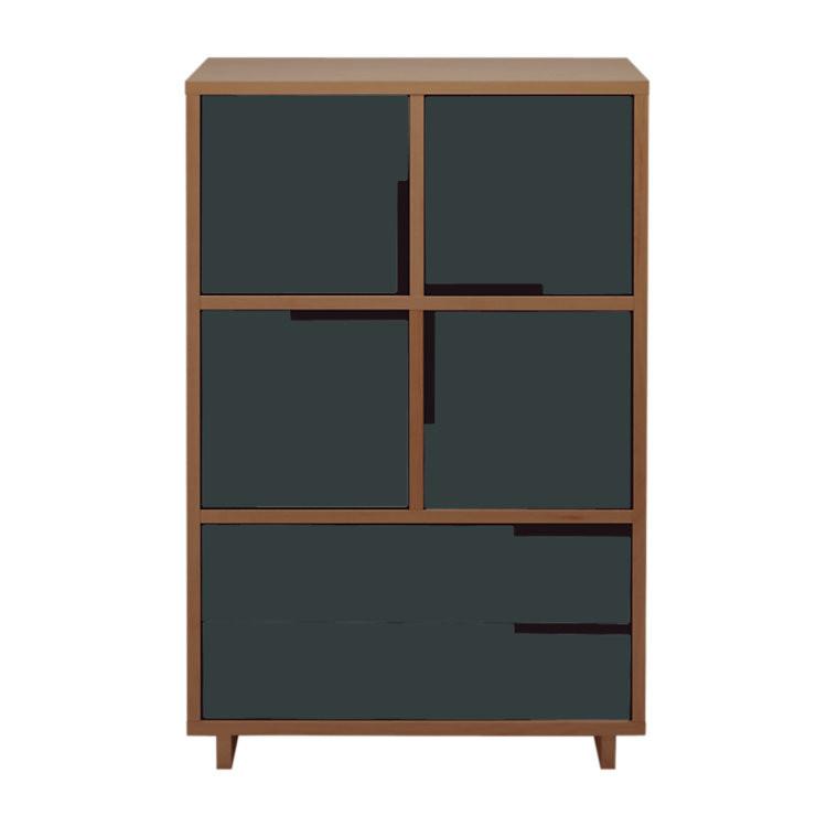 Modu-Licious #6 storage BluDot Walnut Slate