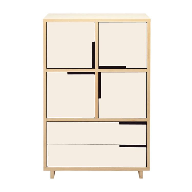 Modu-Licious #6 storage BluDot Maple Ivory