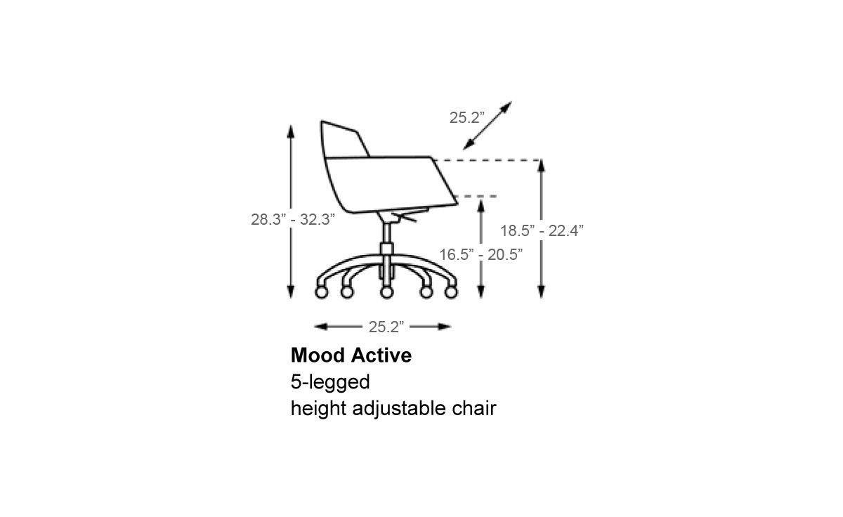 Mood Active 5 Star Base Chair Chairs Artifort