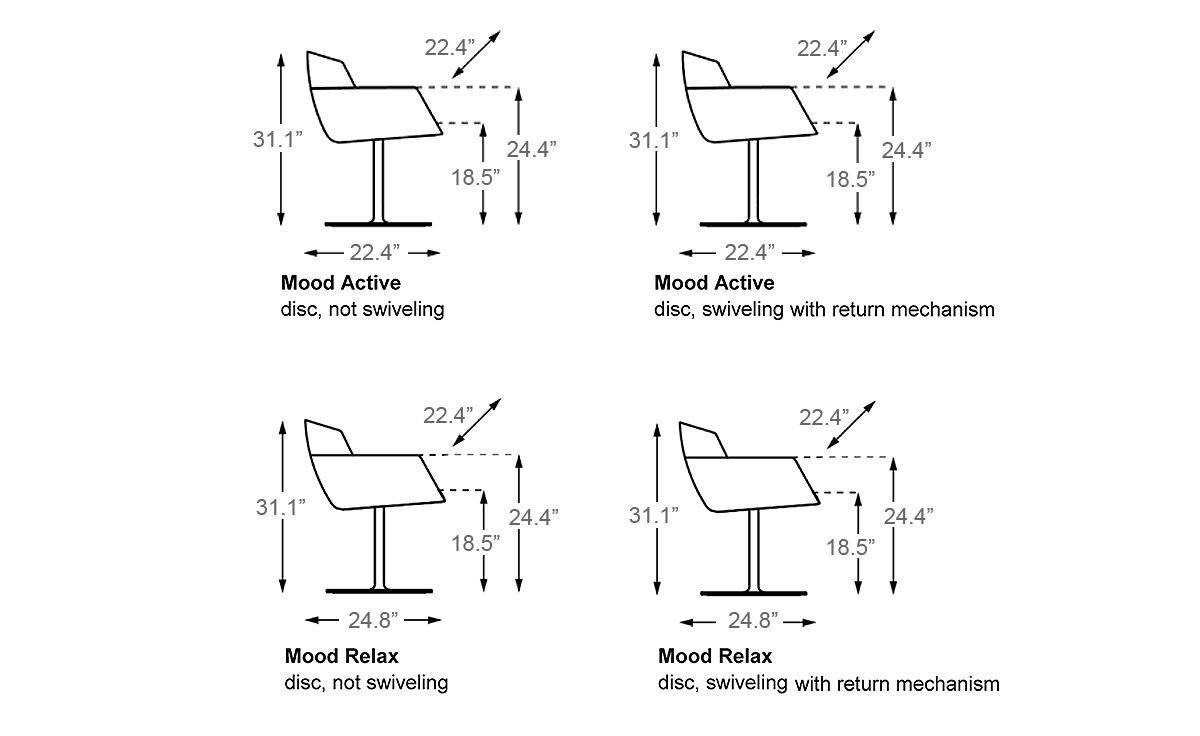 Mood Disc Base Chair Chairs Artifort