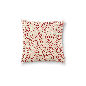 Names Pillow (Set of 2) Pillows Maharam Crimson On White Color Pattern 
