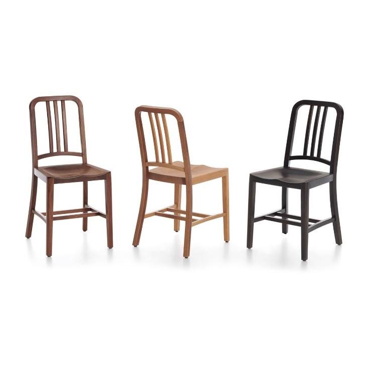 Navy Wood Chair Chairs Emeco