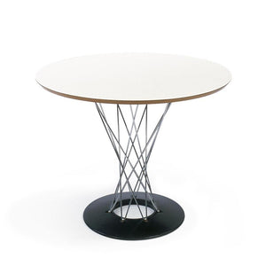 Noguchi Cyclone Dining Table Dining Tables Knoll White Laminate 36" diameter 