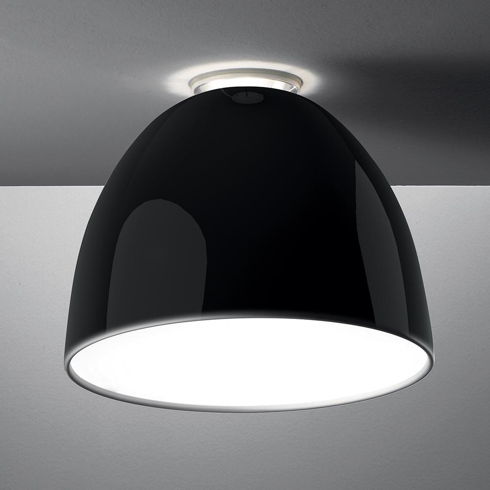 Nur Gloss Ceiling Light wall / ceiling lamps Artemide Nur ceiling Gloss Black
