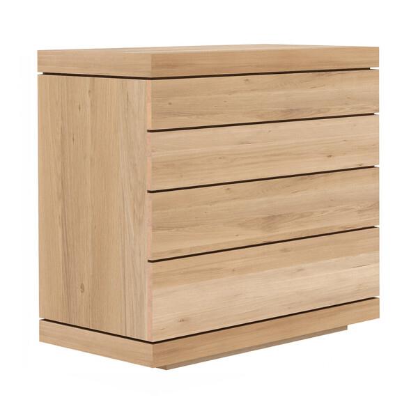 Oak Burger Chest 4 Drawers storage Ethnicraft