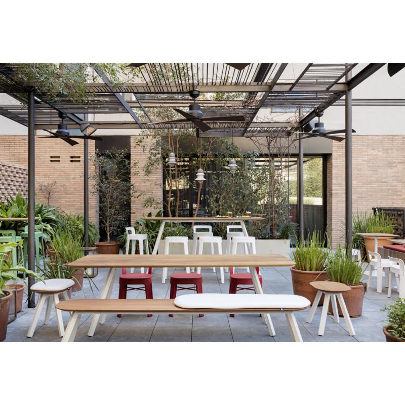 Ombra Low Stool With Backrest Stools RS Barcelona