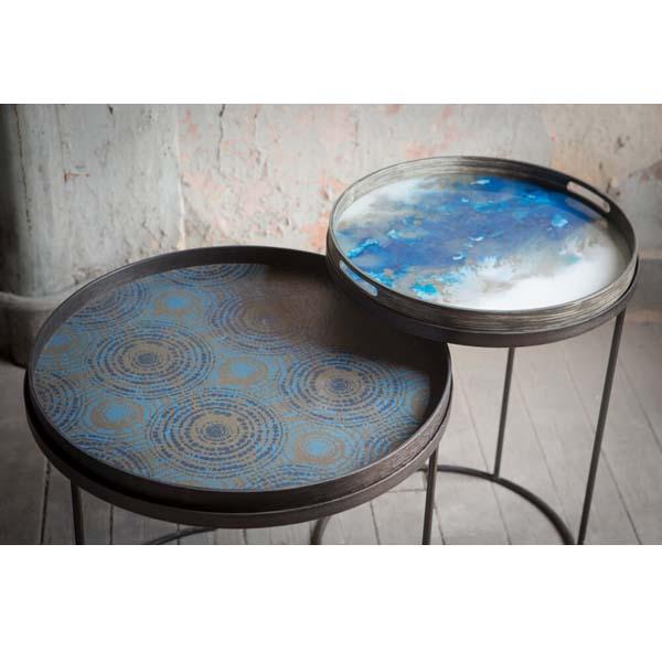 Organic Round Glass Tray Tray Ethnicraft