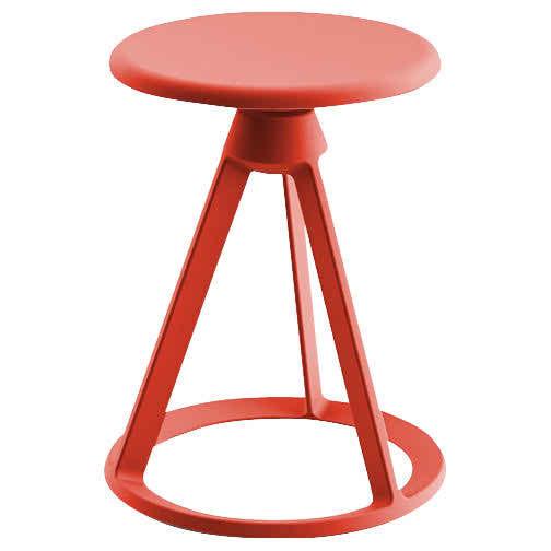 Piton Outdoor Fixed-Height Stool Outdoors Knoll Red Coral Red Coral