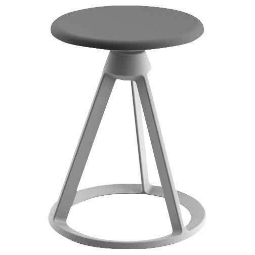 Piton Outdoor Fixed-Height Stool Outdoors Knoll Metallic Grey Sterling