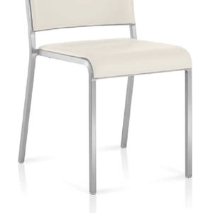 Emeco 20-06 Arm Chair Side/Dining Emeco Hand-Brushed Outdoor Fabric Slate Seat Pad +$195 No Glides