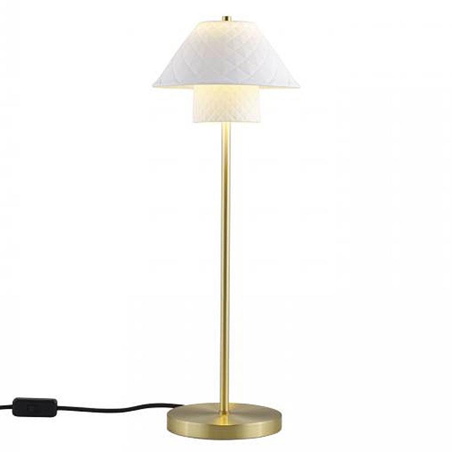 Oxford Double Table Light Table Lamp Original BTC Satin Brass