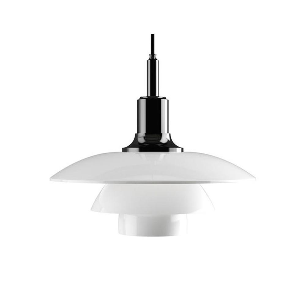 PH 3.5/3 Glass Pendant Lamp hanging lamps Louis Poulsen Black Metalized