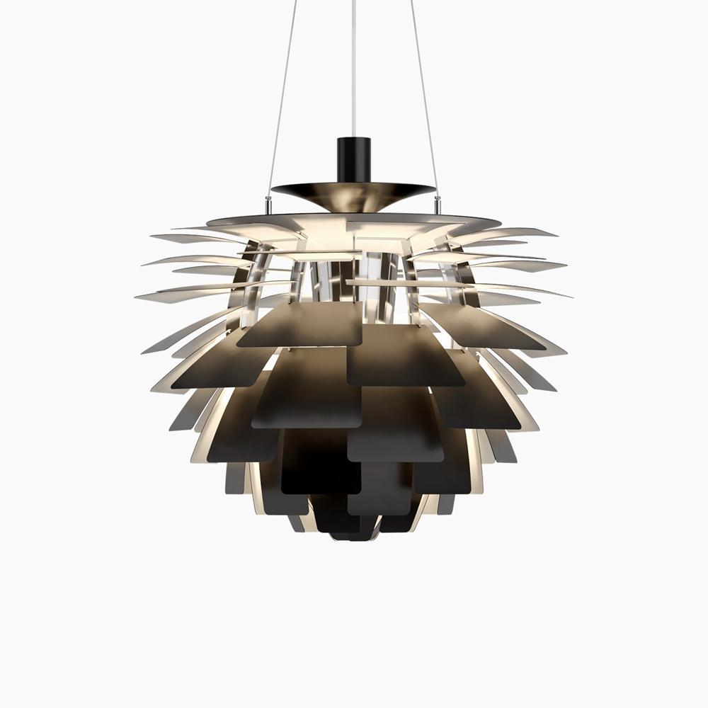 PH Artichoke Pendant hanging lamps Louis Poulsen Medium-23.6" D Black